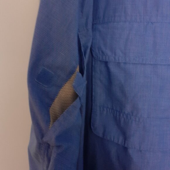 ExOfficio Men's BugsAway Baja Long Sleeve Shirt Blue Size XL - Picture 10 of 15